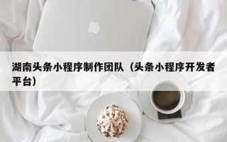 如皋湖南头条小程序制作团队（头条小程序开发者平台）